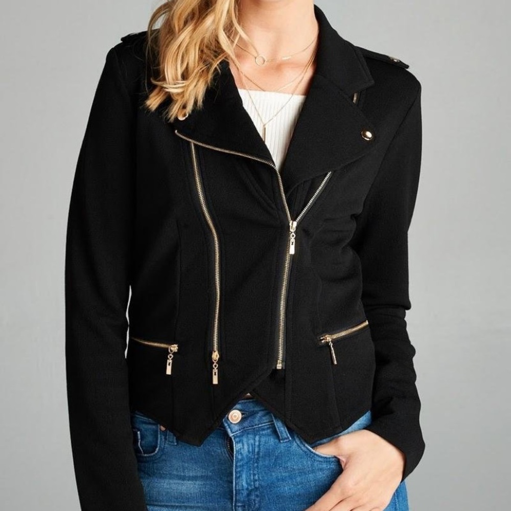 Black Zipper Jacket